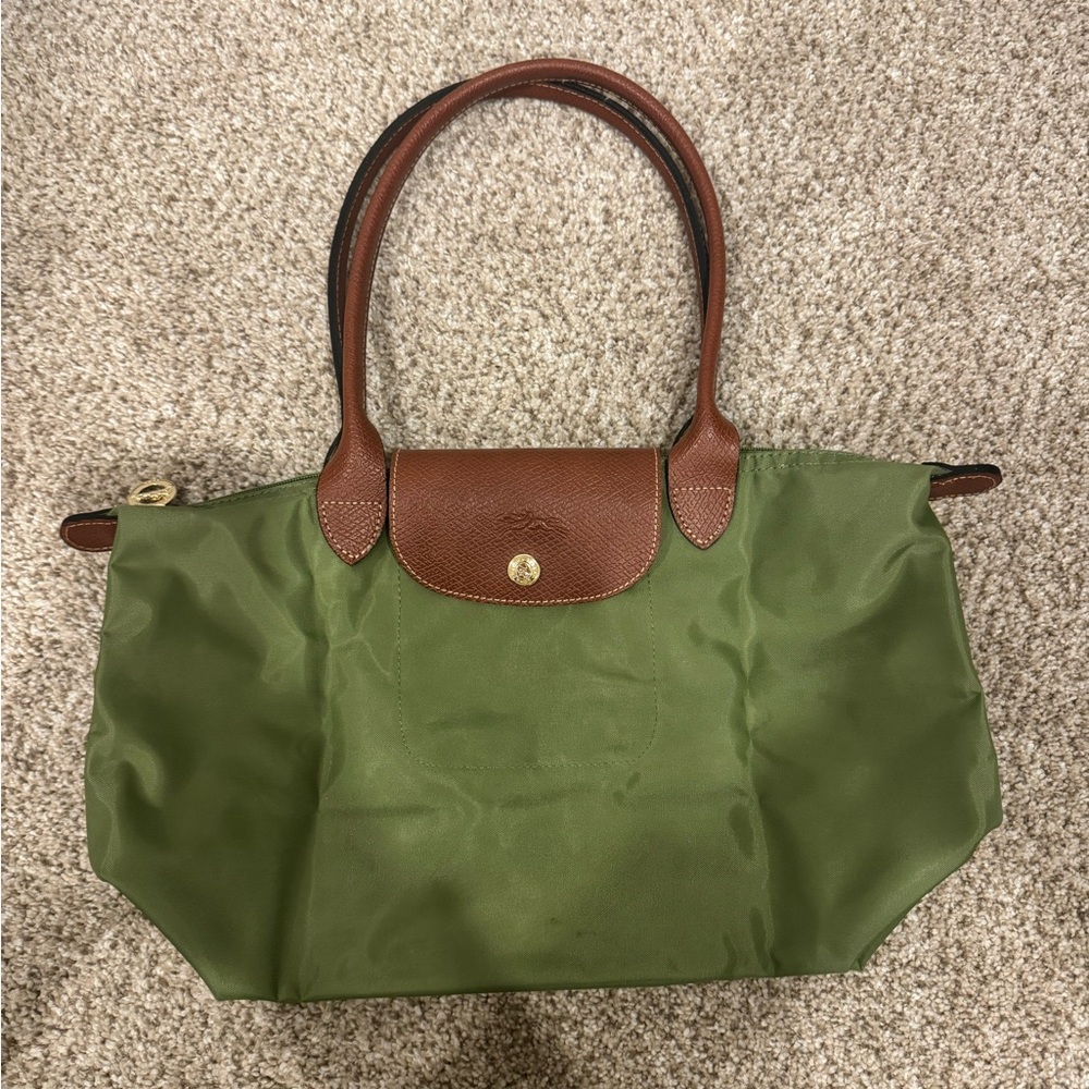 Longchamp Le Pliage Medium Tote Bag Lichen Green